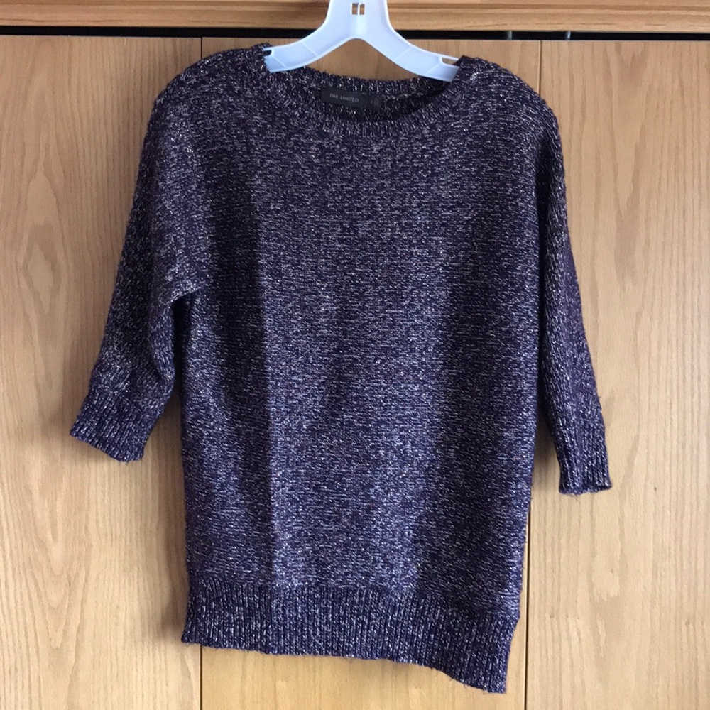 Purple Sweater with 3/4 sleeve